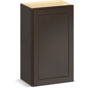 RELIABILT Parkstone II Wall Cabinet, Espresso Stained, 18" W, 1 Door, Fully Assembled - 641361 | Lowe's Pro Supply